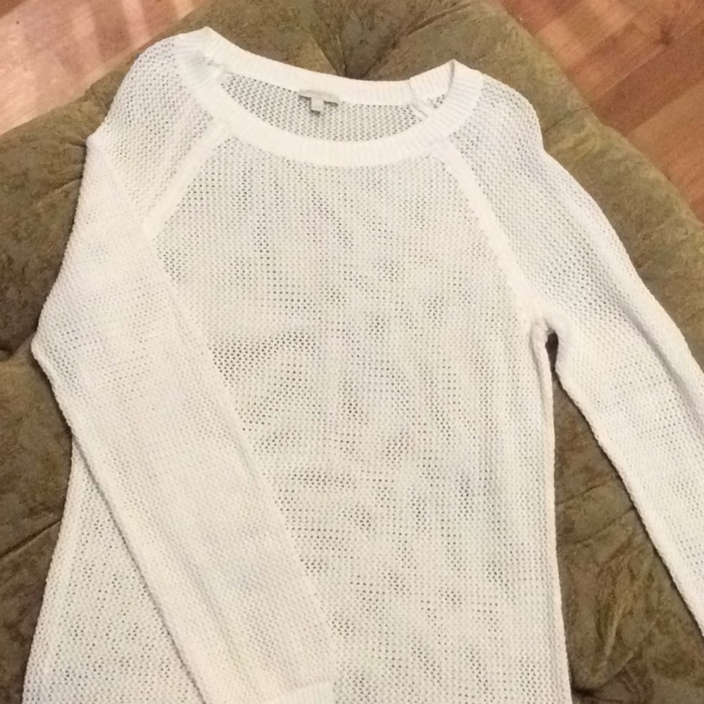 White nautical sweater